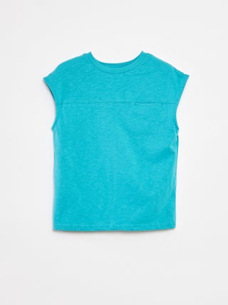 Canotta taglio loose con cut-out sul petto