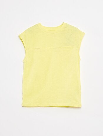 Canotta taglio loose con cut-out sul petto