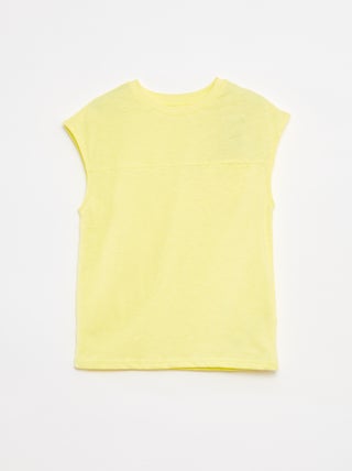 Canotta taglio loose con cut-out sul petto
