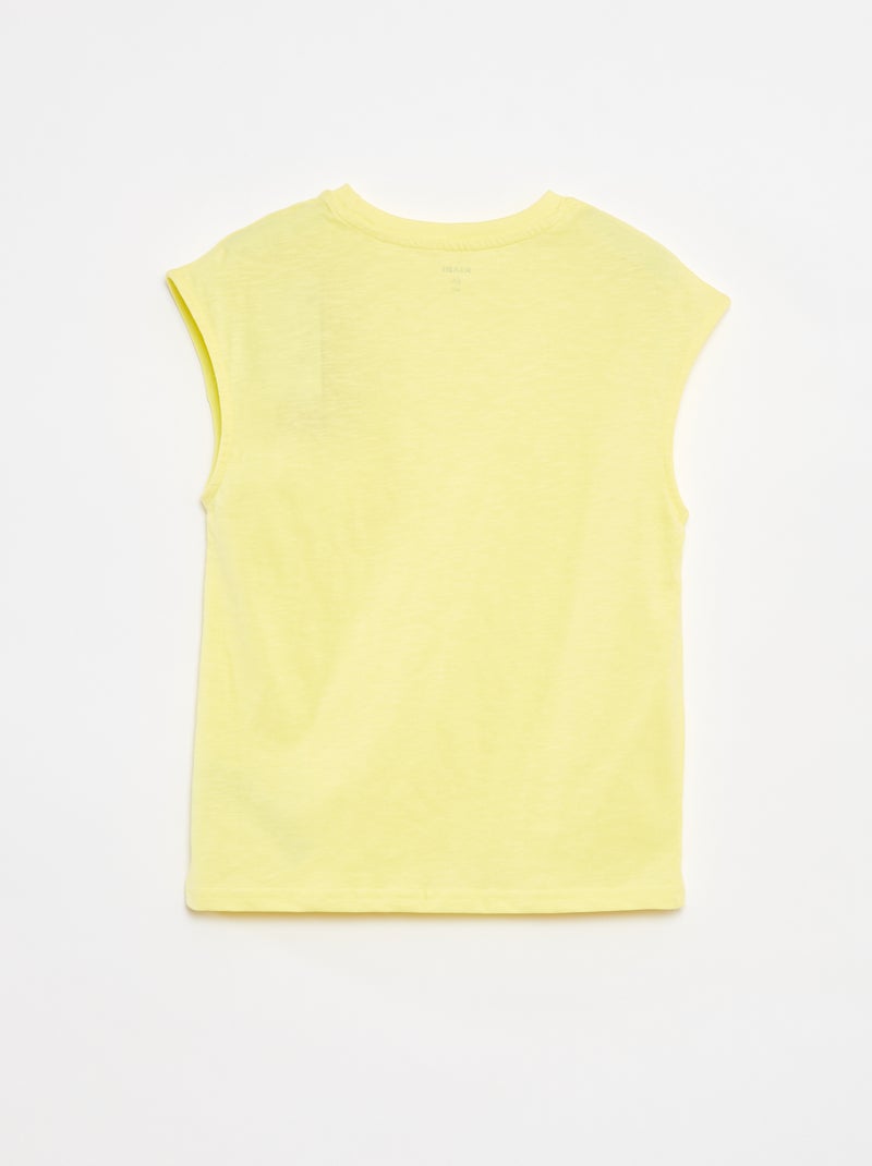 Canotta taglio loose con cut-out sul petto GIALLO - Kiabi