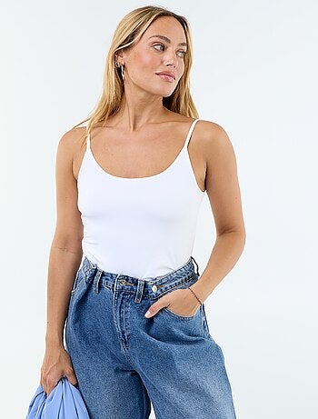 Canotta tinta unita stretch