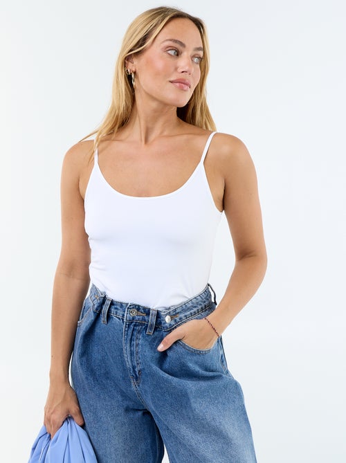 Canotta tinta unita stretch - Kiabi