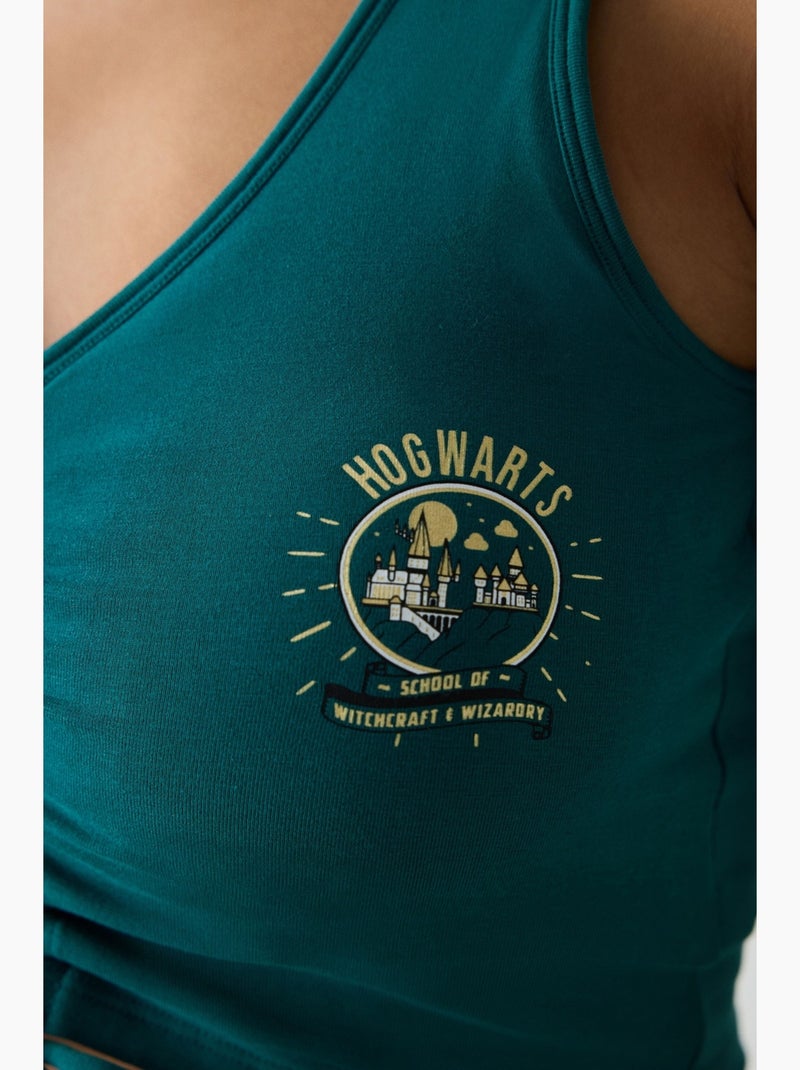 Canotta vogatore harry potter corta penti Verde smeraldo - Kiabi