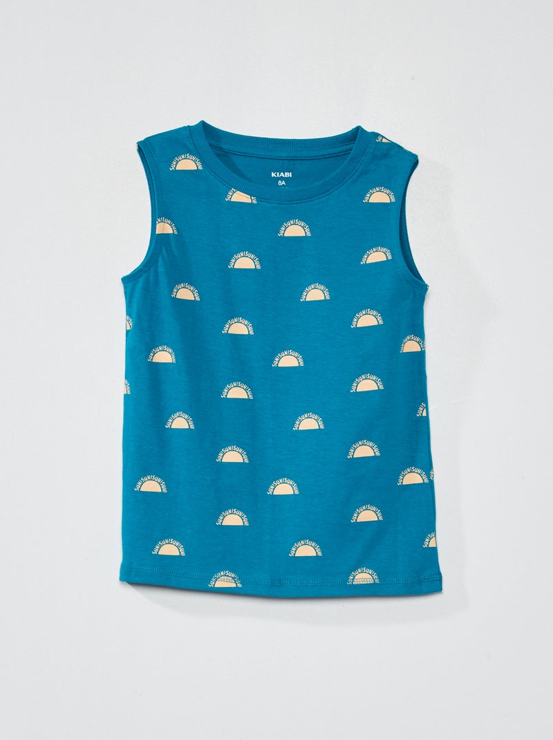 Canotte Basic Burn Out Racerback - blu - M