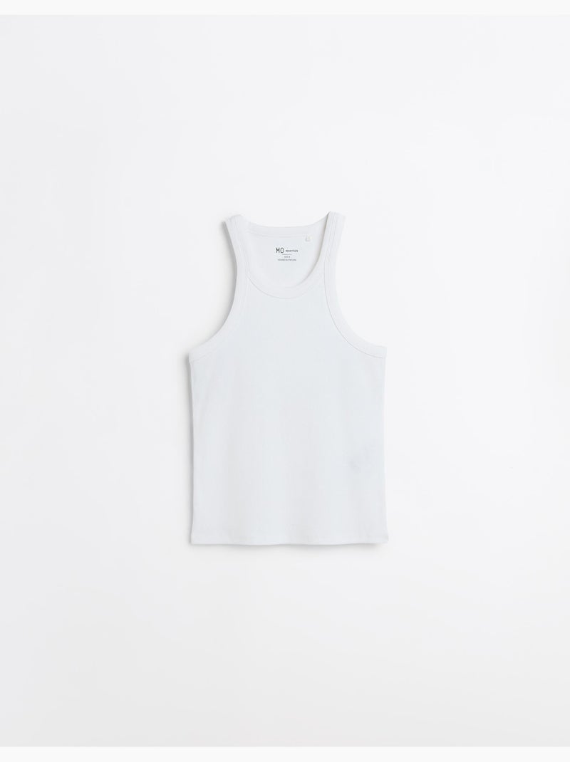 Canottiera a coste, MO Fashion Bianco - Kiabi
