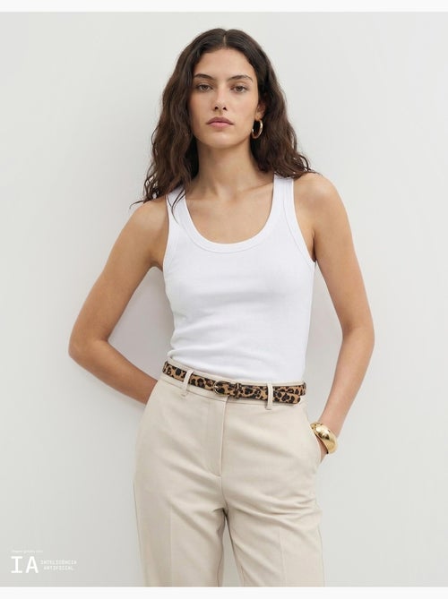 Canottiera a coste, MO Fashion - Kiabi Canottiera a coste, MO Fashion - Kiabi