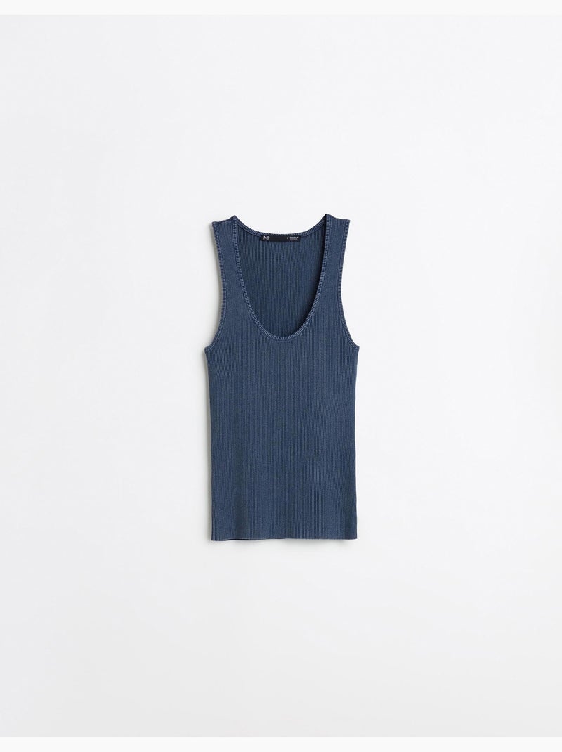 Canottiera a coste, MO Fashion Blu - Kiabi
