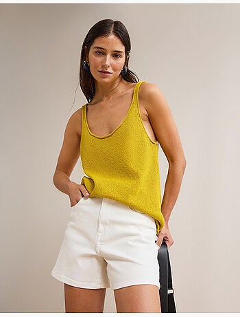 Canottiera a coste, mo fashion