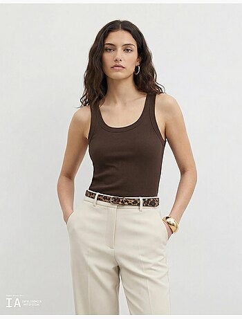 Canottiera a coste, mo fashion