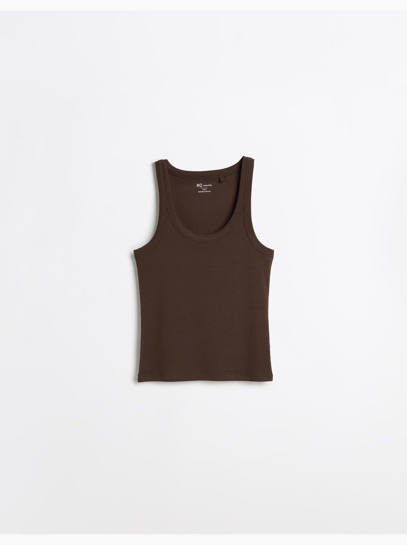 Canottiera a coste, MO Fashion Marrone - Kiabi