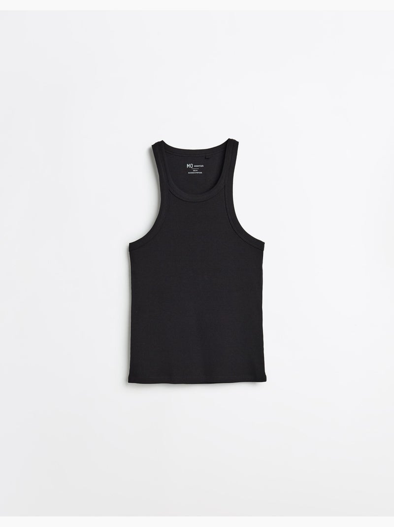 Canottiera a coste, MO Fashion Nero - Kiabi