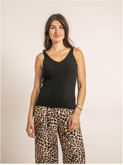 Canottiera a costine lurex FUJIA - Kiabi