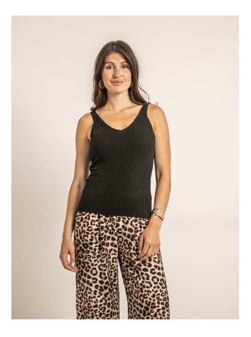 Canottiera a costine lurex FUJIA - Kiabi