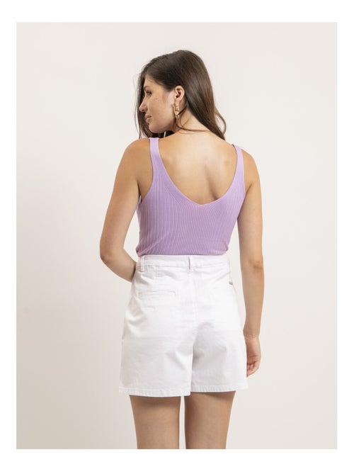 Canottiera a costine lurex FUJIA - Kiabi