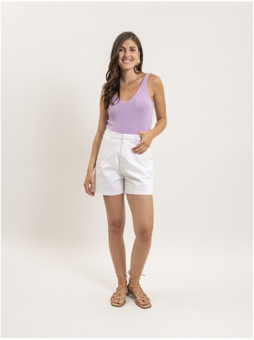 Canottiera a costine lurex FUJIA - Kiabi