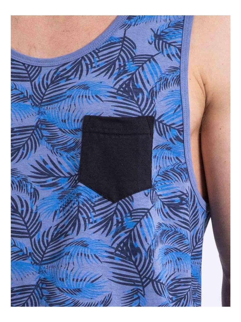 Canottiera girocollo NALONG Blu - Kiabi