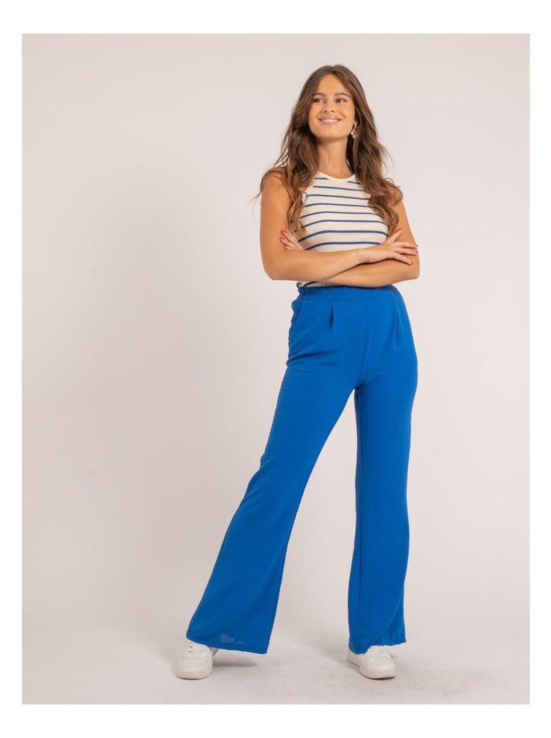 Canottiera in maglia a costine a righe FELIXA Blu reale - Kiabi