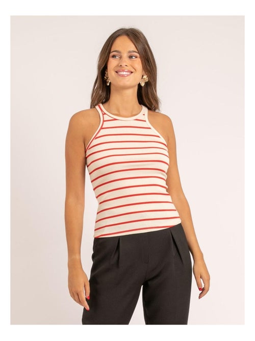 Canottiera in maglia a costine a righe FELIXA - Kiabi
