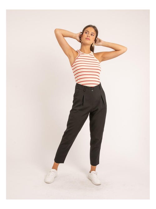 Canottiera in maglia a costine a righe FELIXA - Kiabi