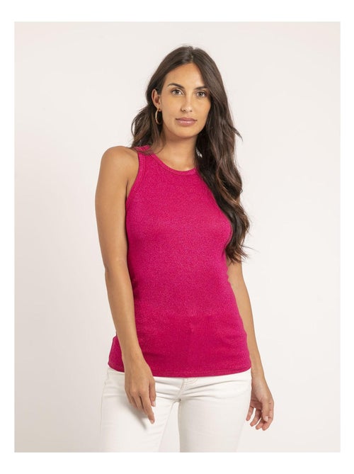 Canottiera in maglia a costine iridescente FIANA - Kiabi