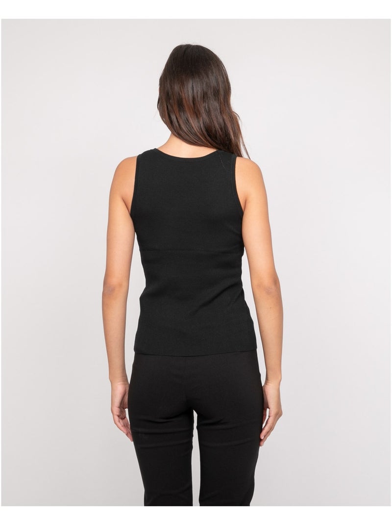 Canottiera in maglia FALYA Nero - Kiabi
