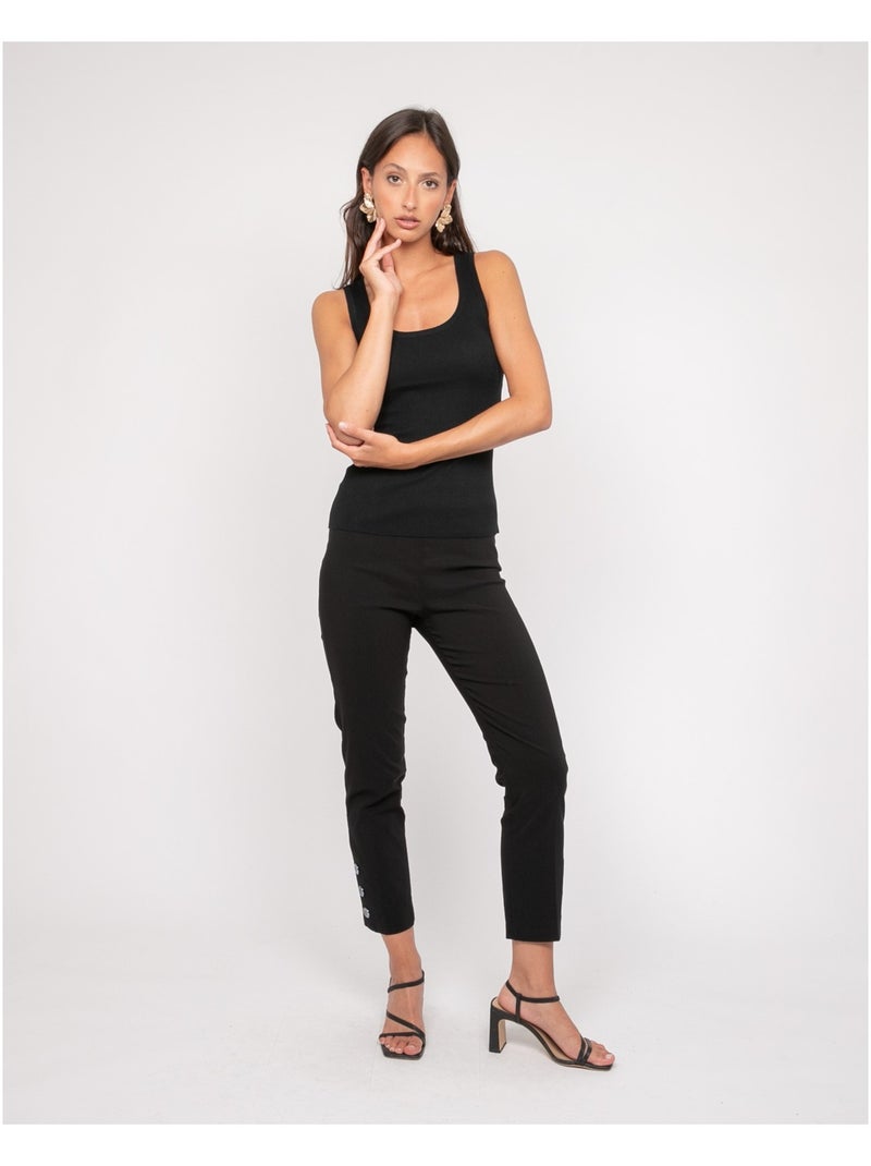 Canottiera in maglia FALYA Nero - Kiabi