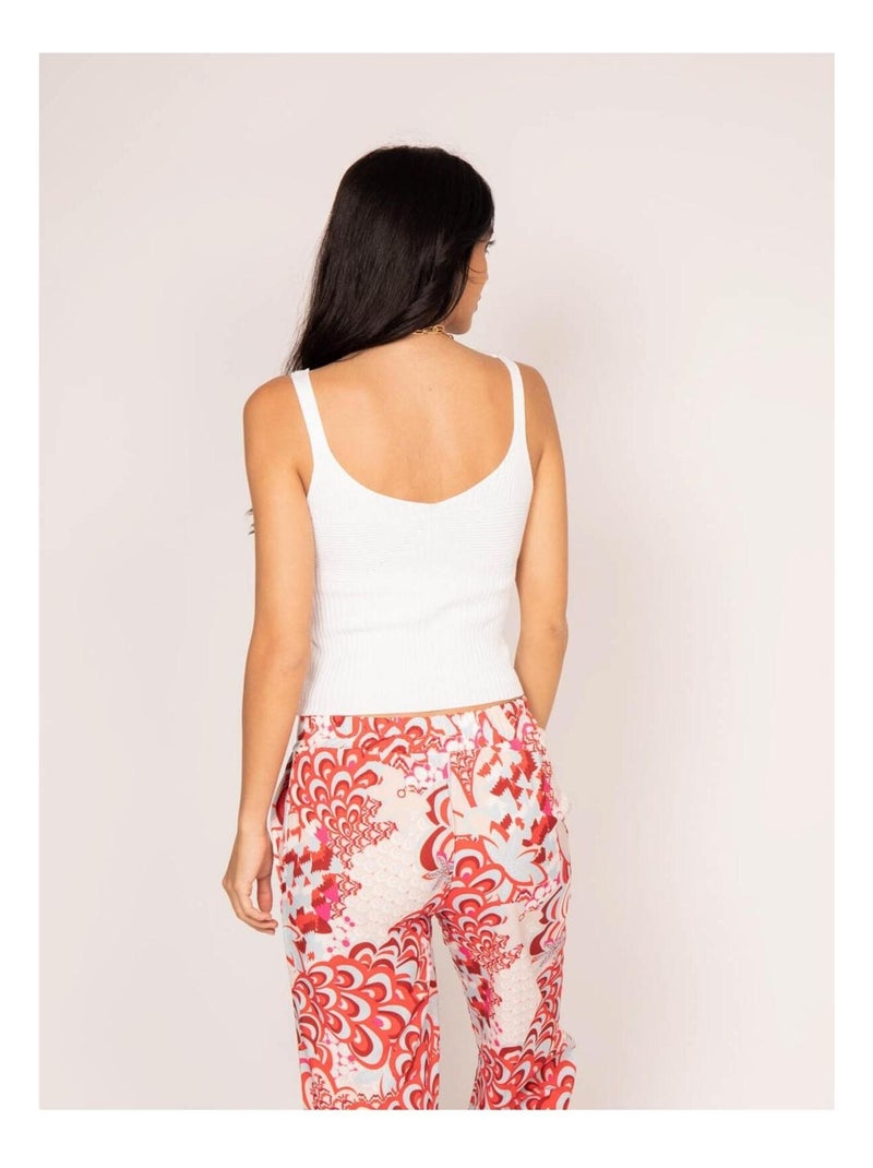 Canottiera in maglia FERIEL Bianco - Kiabi