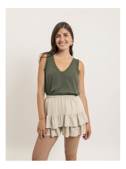 Canottiera in pizzo FABRINE - Kiabi