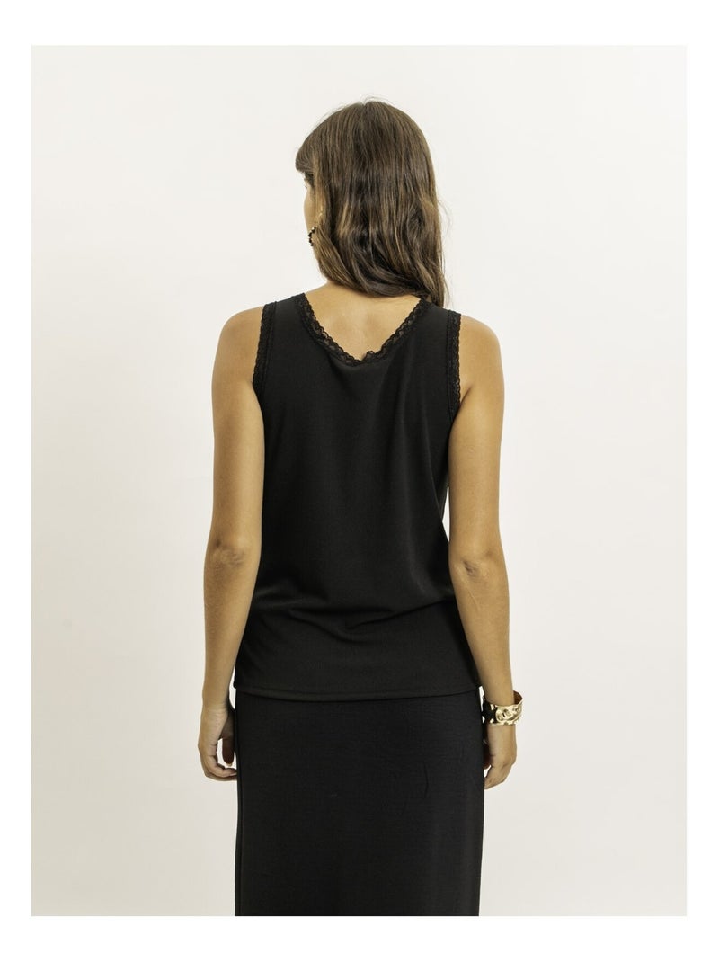 Canottiera in pizzo FABRINE Nero - Kiabi