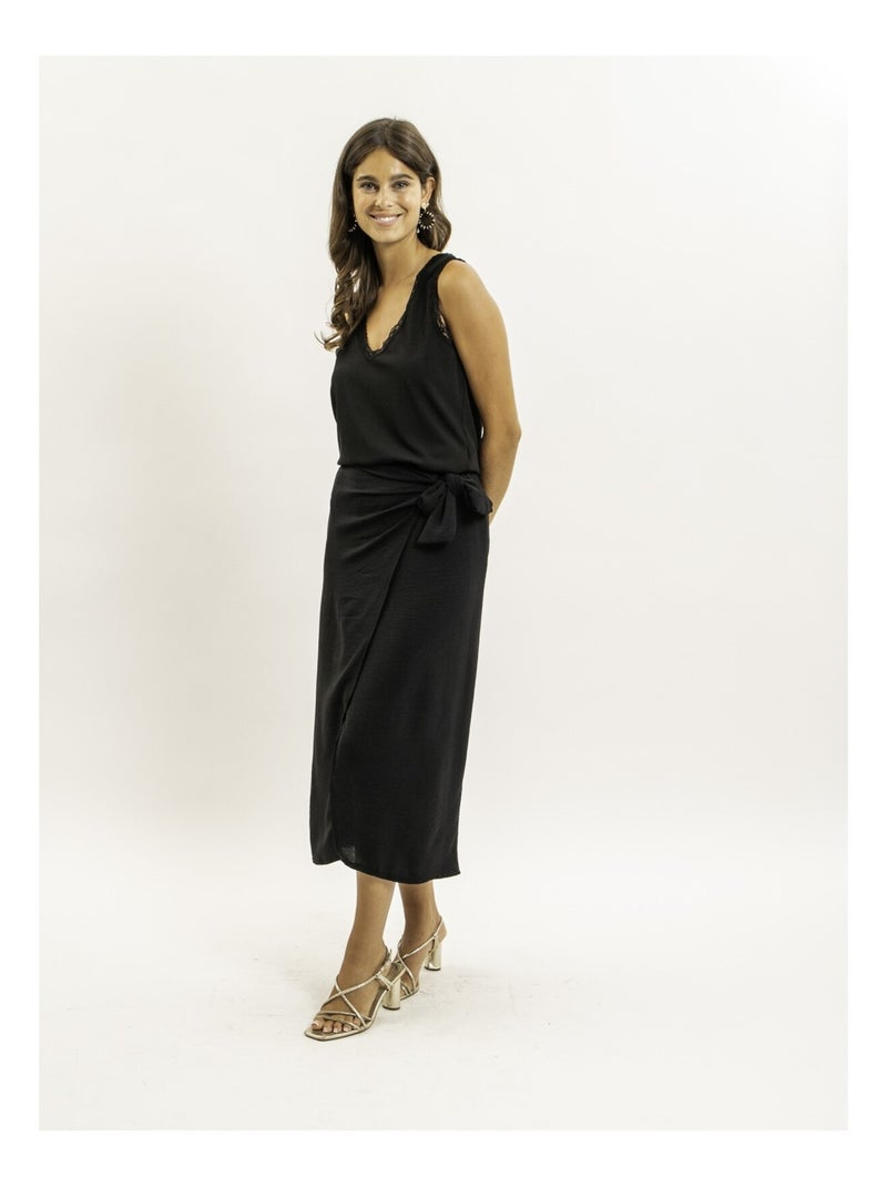 Canottiera in pizzo FABRINE Nero - Kiabi