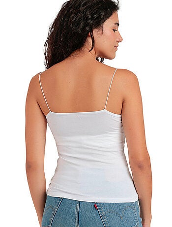 Canottiera intima invisibile con spalline da donna ADMAS