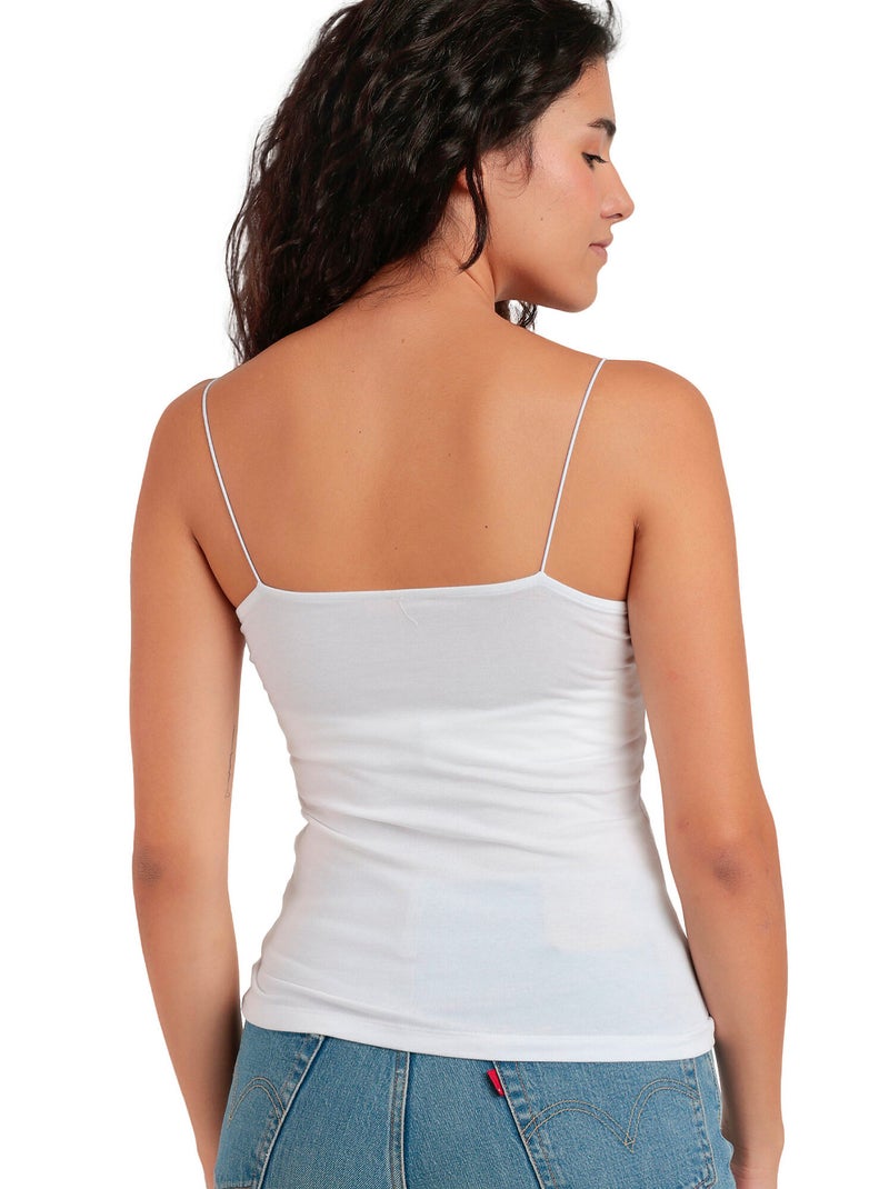 Canottiera intima invisibile con spalline da donna ADMAS Bianco - Kiabi