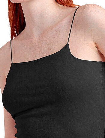 Canottiera intima invisibile con spalline da donna ADMAS