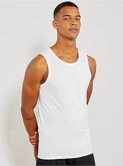 Canottiera notte tinta unita - Kiabi