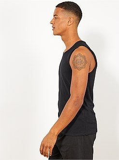 Canottiera notte tinta unita - Kiabi