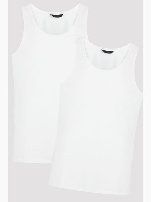Canottiera uomo con spalline larghe, 2 pezzi penti - Kiabi
