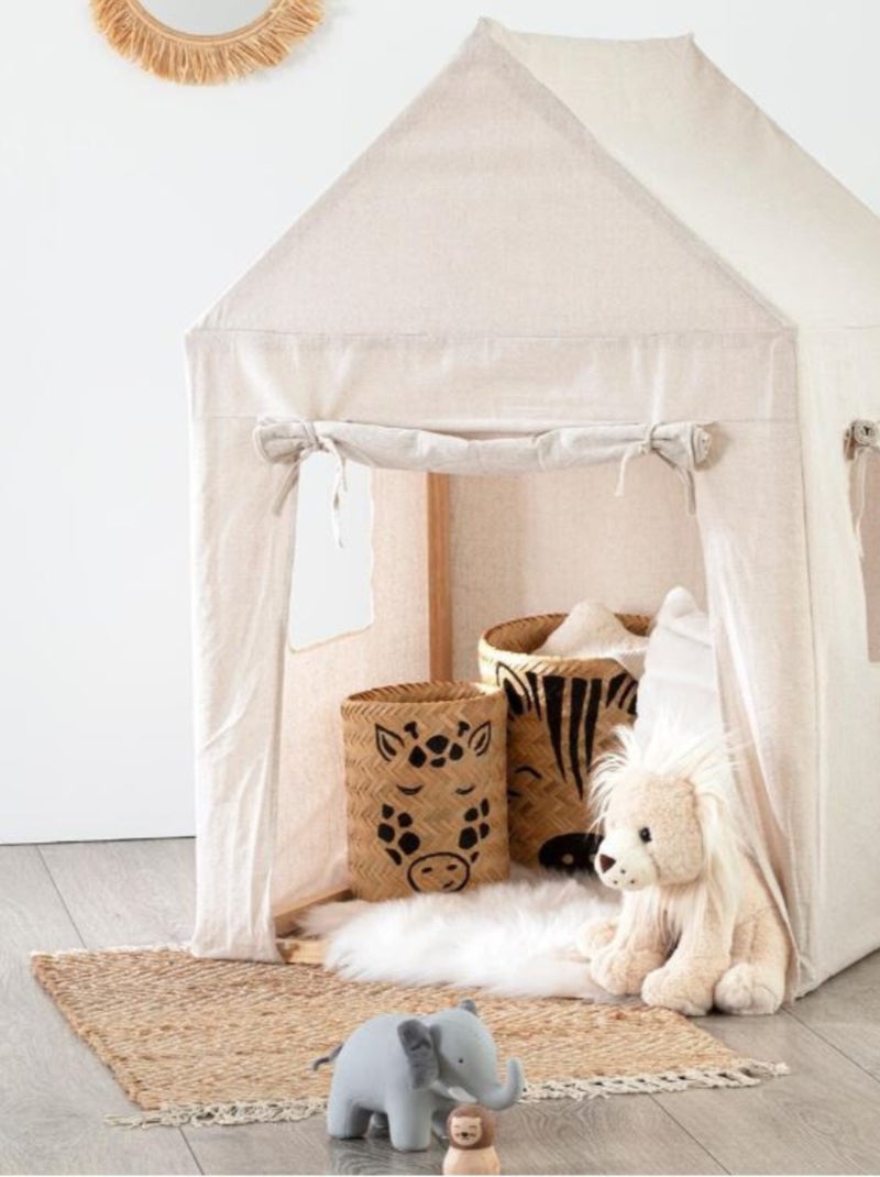 Capanna Safari in tela per bambini Beige - Kiabi