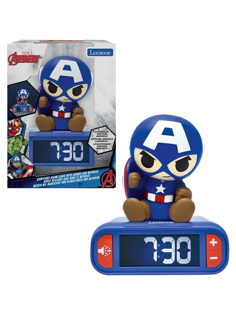 Capitan America Sveglia notturna con suoni Blu - Kiabi