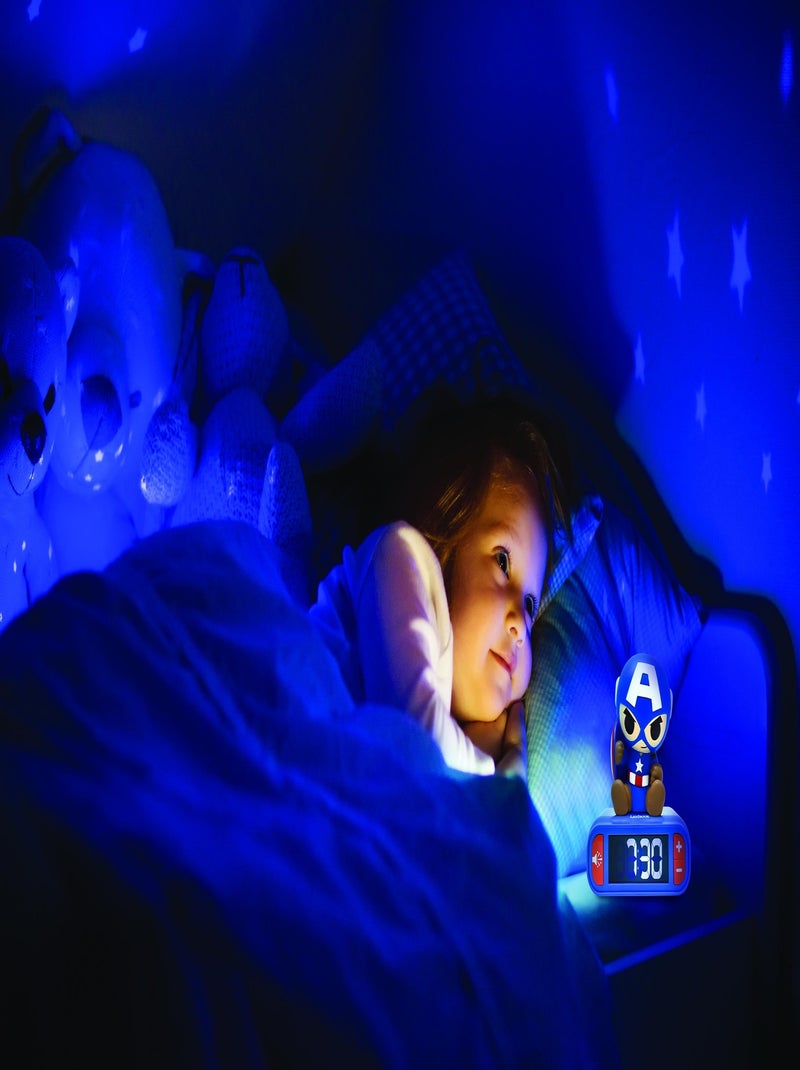 Capitan America Sveglia notturna con suoni Blu - Kiabi