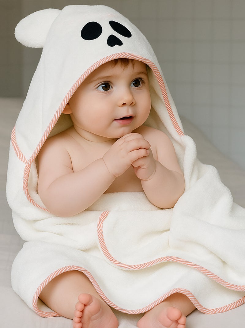 Cappa da bagno in cotone biologico Alaska Bianco - Kiabi