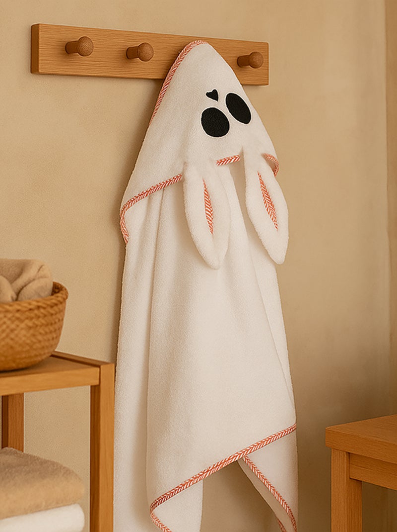 Cappa da bagno in cotone biologico Alaska Bianco - Kiabi