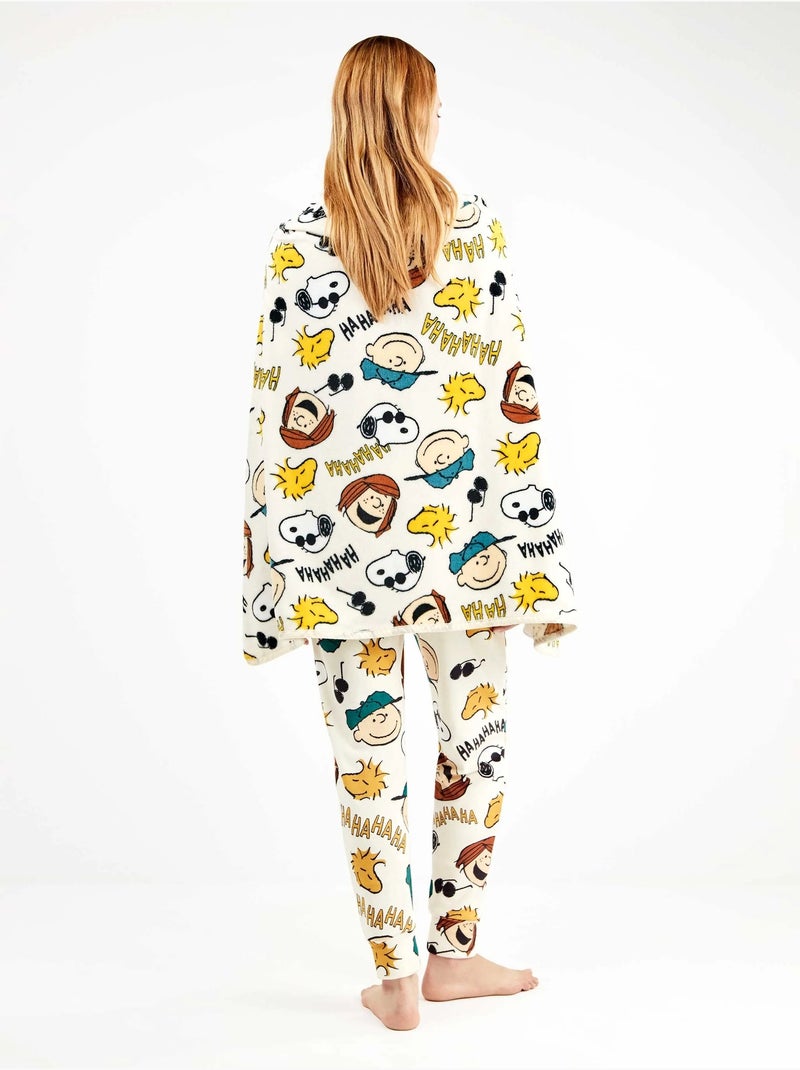Cappa polare trasformabile in coperta peanuts Multicolore - Kiabi