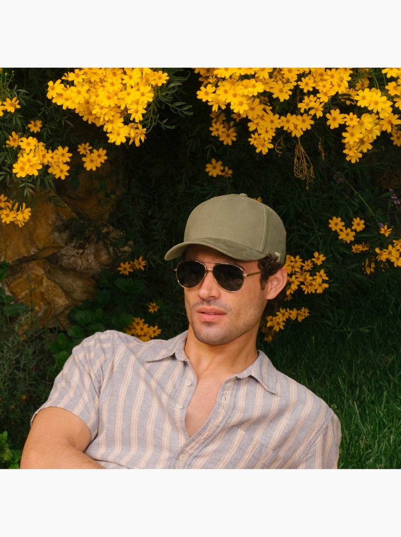 Cappellino 100% cotone, facilmente regolabile, unisex unisex adulto Isotoner Cachi - Kiabi