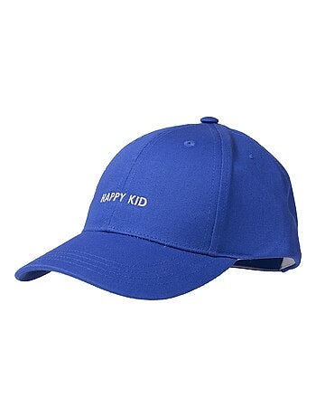 Cappellino 100% cotone, regolabile, messaggio Happy Kid ricamato unisex bambino Isotoner