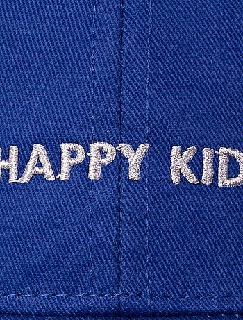 Cappellino 100% cotone, regolabile, messaggio Happy Kid ricamato unisex bambino Isotoner