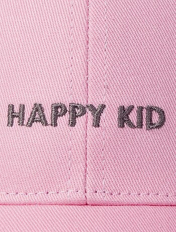 Cappellino 100% cotone, regolabile, messaggio Happy Kid ricamato unisex bambino Isotoner