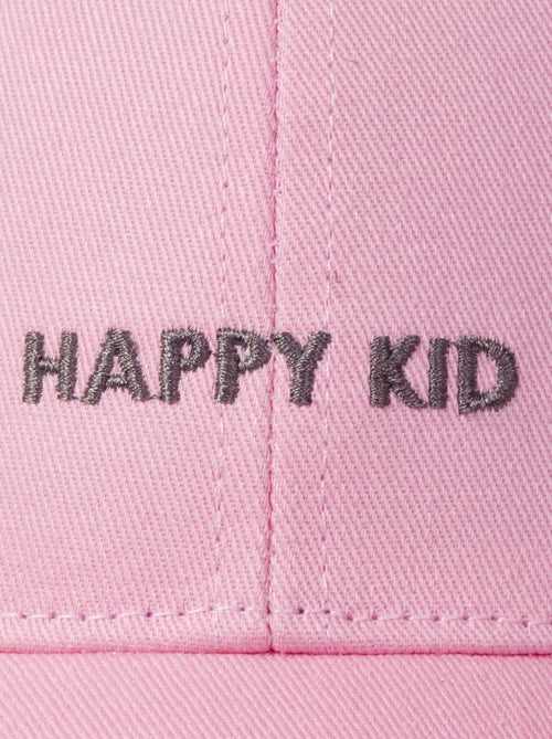 Cappellino 100% cotone, regolabile, messaggio Happy Kid ricamato unisex bambino Isotoner - Kiabi