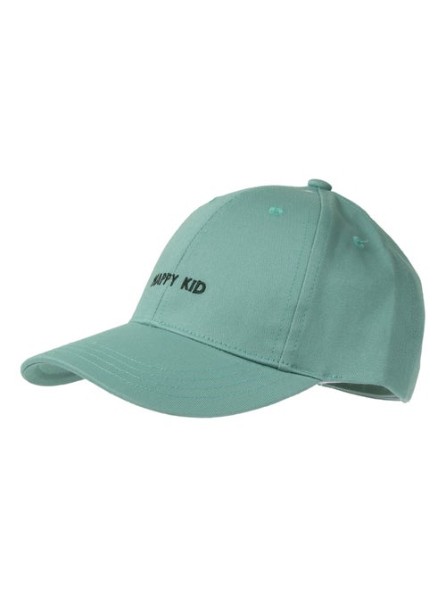 Cappellino 100% cotone, regolabile, messaggio Happy Kid ricamato unisex bambino Isotoner - Kiabi