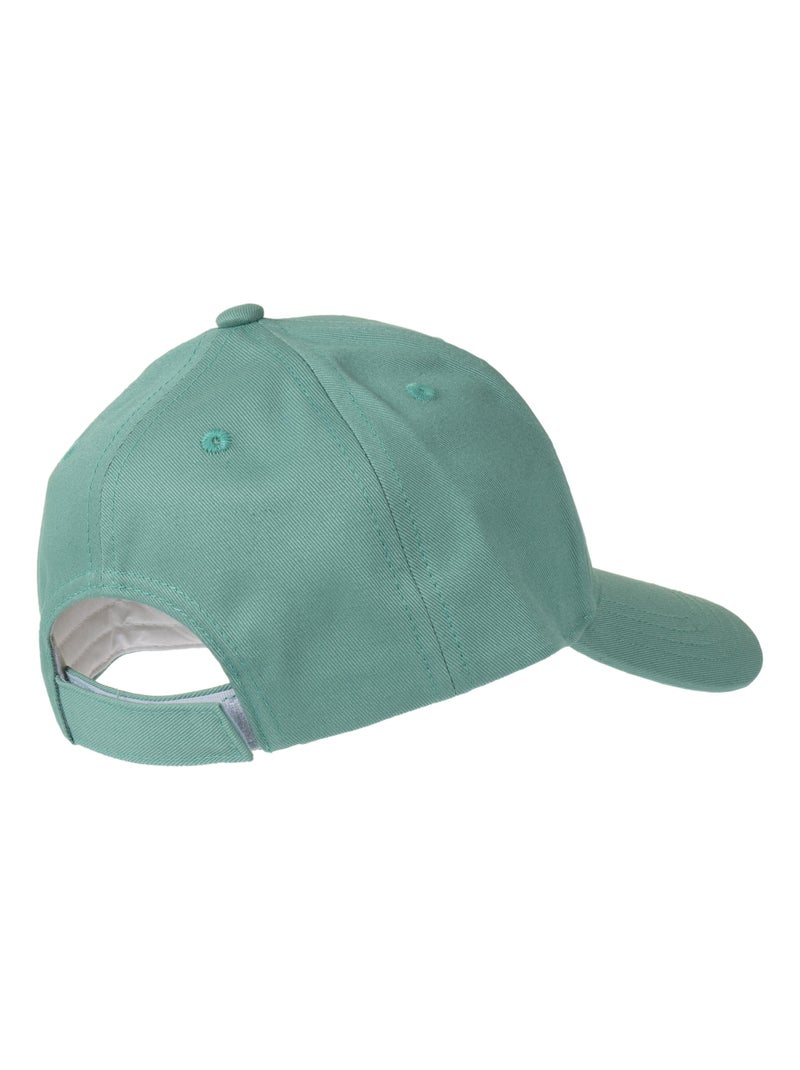 Cappellino 100% cotone, regolabile, messaggio Happy Kid ricamato unisex bambino Isotoner Verde acqua - Kiabi