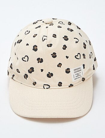 Cappellino a fantasia regolabile con velcro